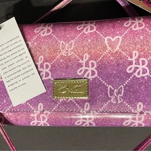 Betsey Johnson crossbody & ear bud case, Nwt